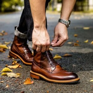Men's Retro Genuine Leather Martin Boots