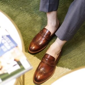 Handmade Men's Casual Loafers Genuine Leather