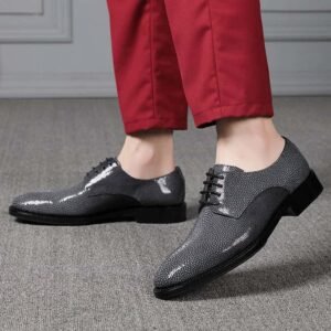 Pearl Fish Skin Men's Formal Shoes