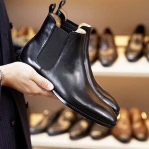 American Style Men's Chelsea Boots Genuine Leather