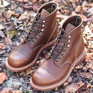 Vintage High-top Work Boots Genuine Leather