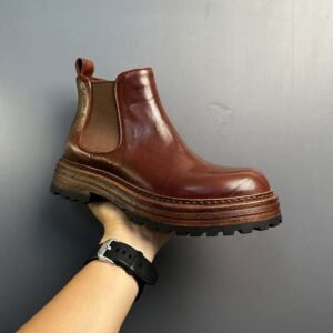 Men's Genuine Horse Leather Retro High-top Martin Boots